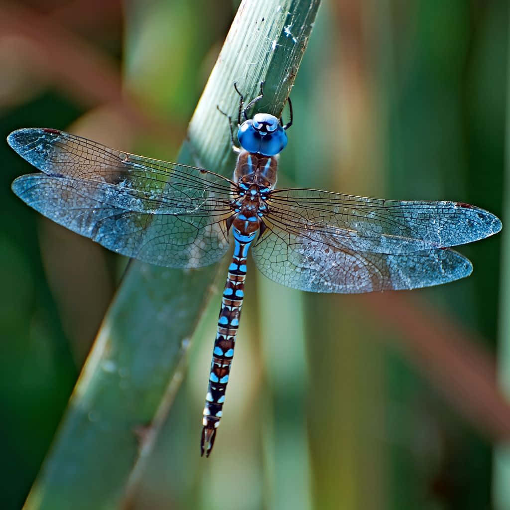 Blue Dragonfly, a Natures Jewel Wallpaper
