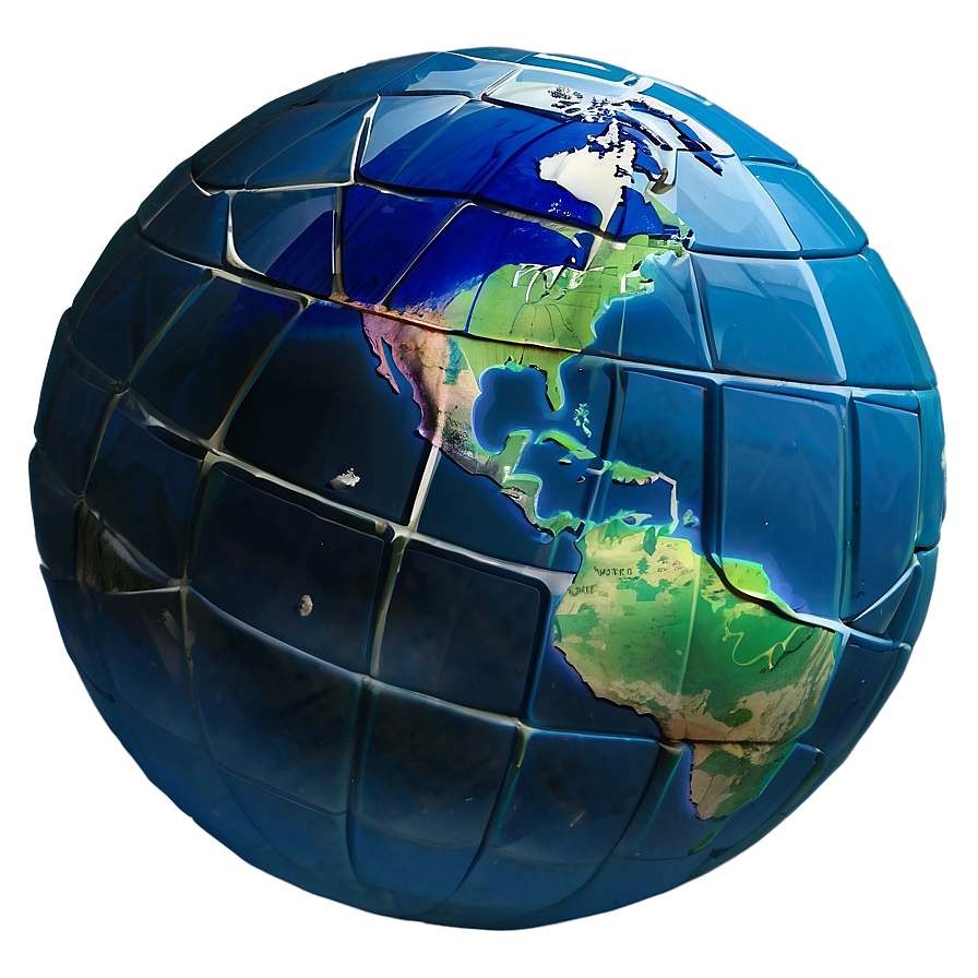 Blue Earth Ball Png 06132024 PNG