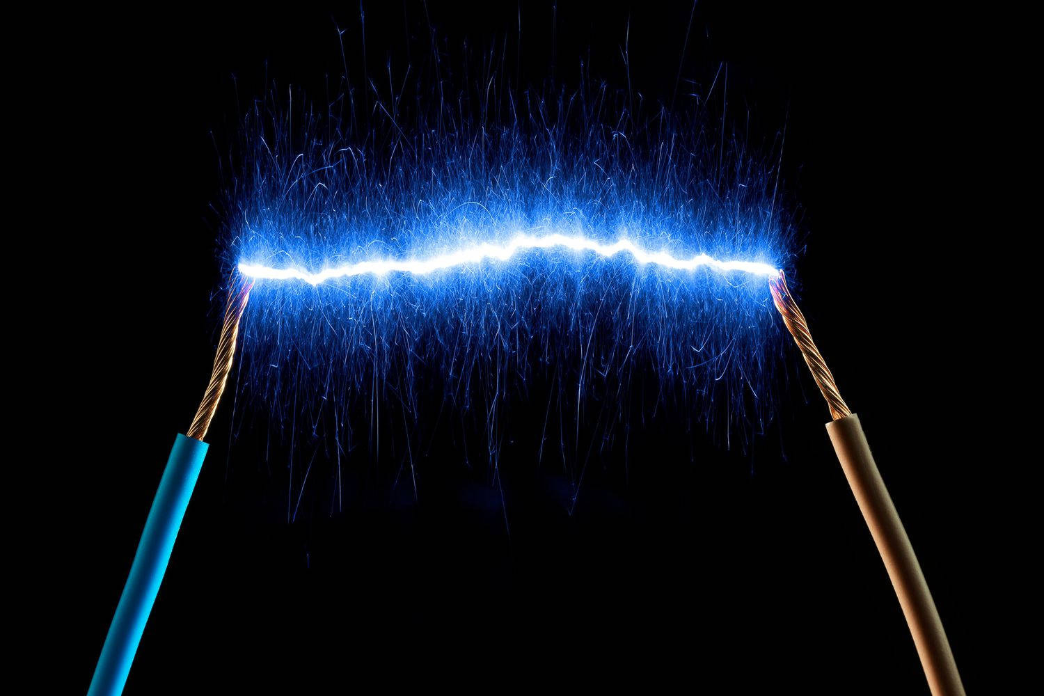 Blue Electric Current Background