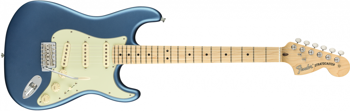 Blue Electric Guitar Fender Stratocaster PNG