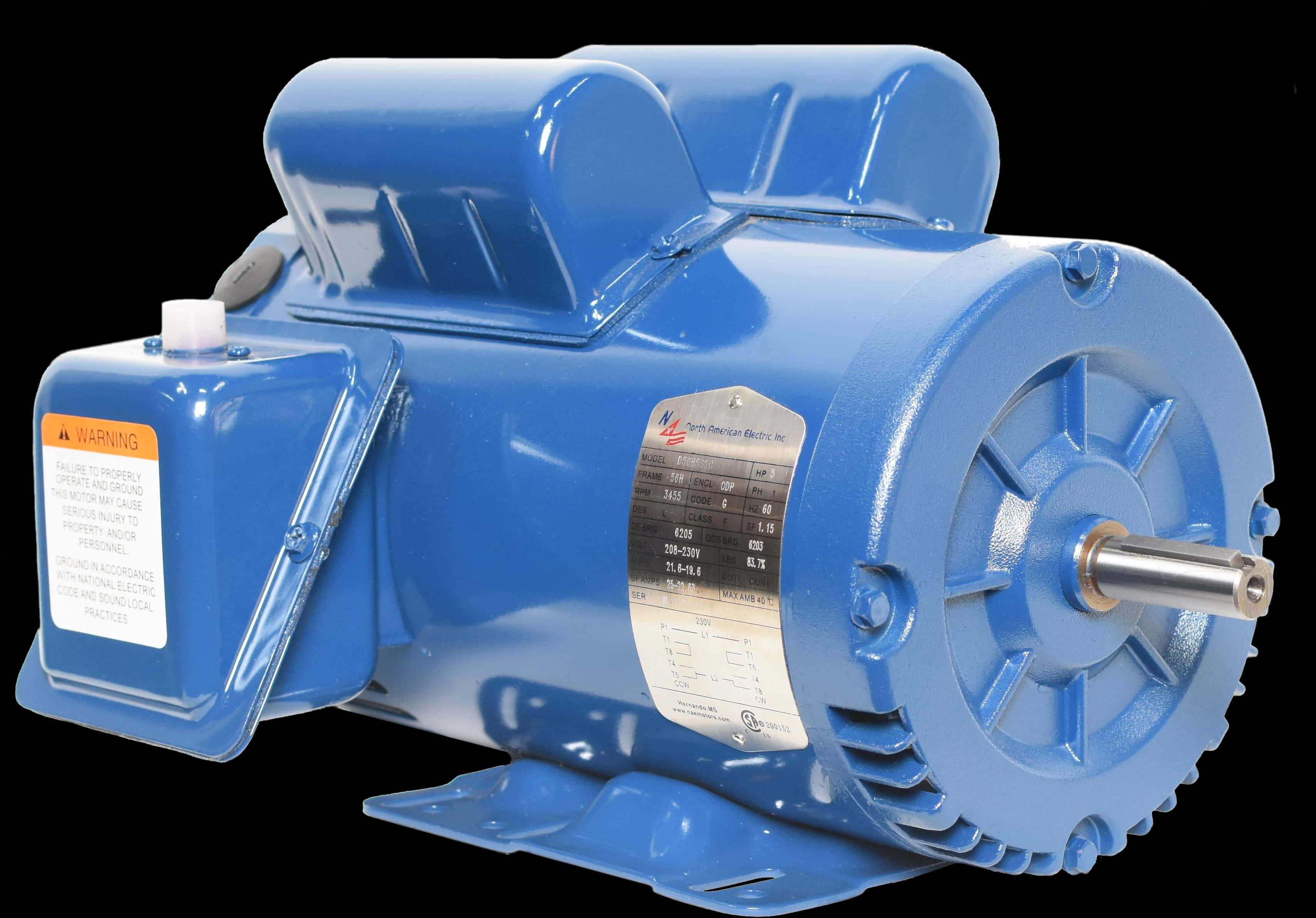 Blue Electric Motor PNG