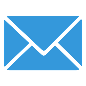 Blue Email Envelope Icon PNG