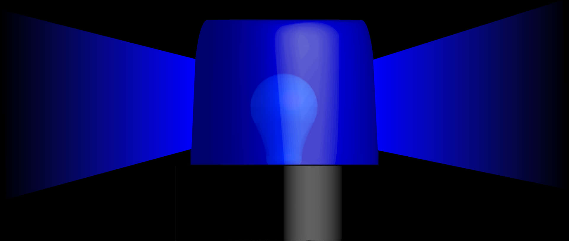 Blue Emergency Light Illumination PNG