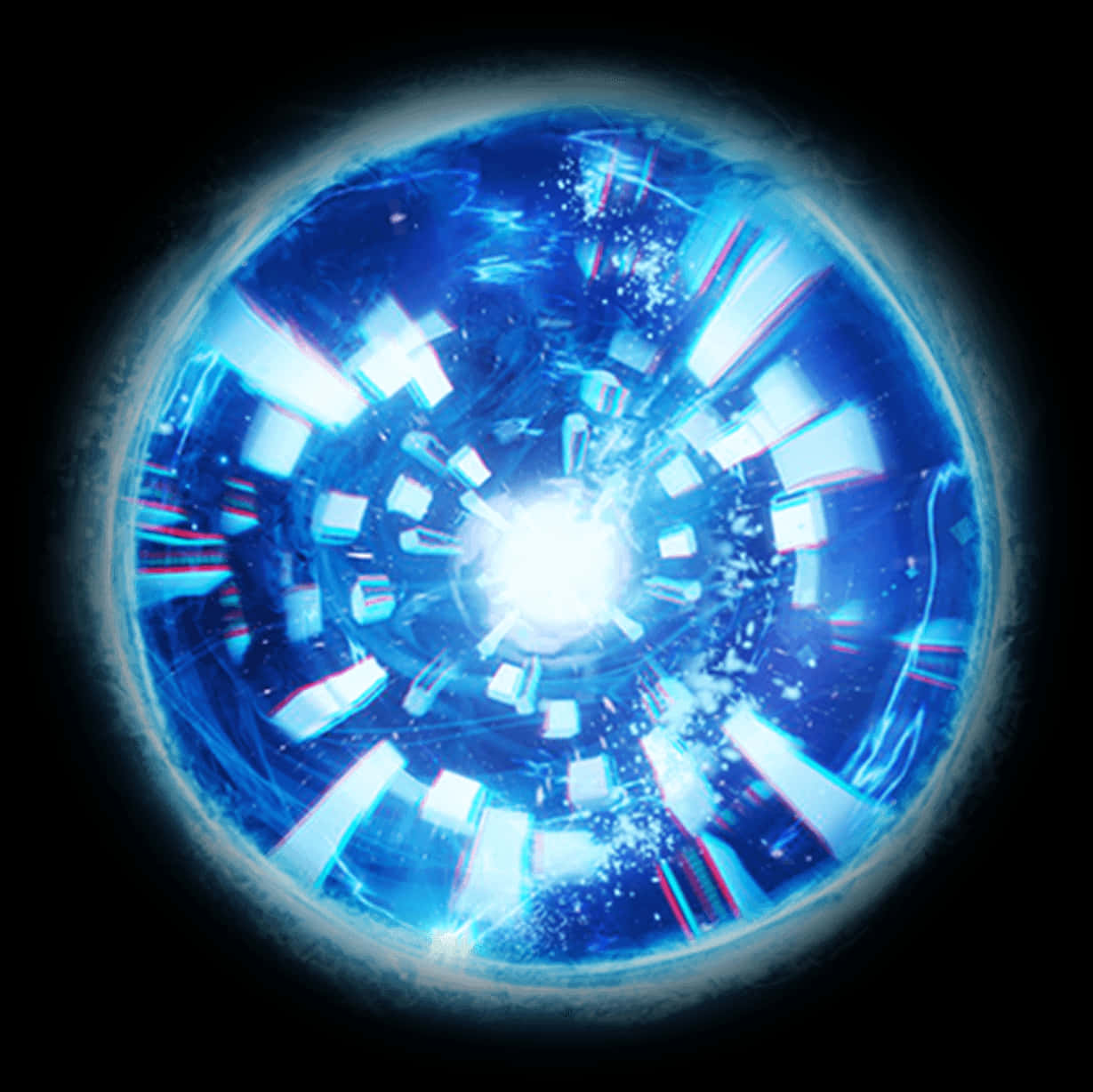 Blue Energy Portal Illustration PNG