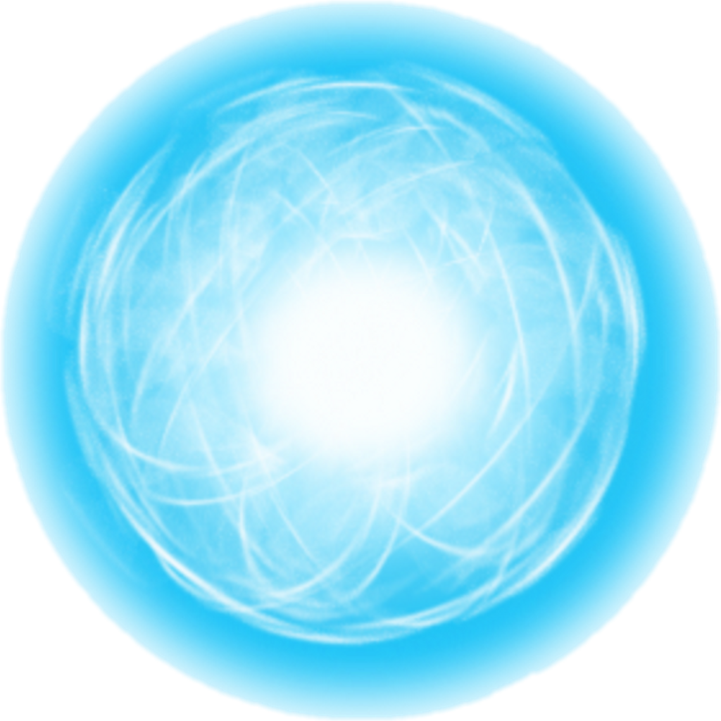 Blue Energy Sphere Rasengan PNG