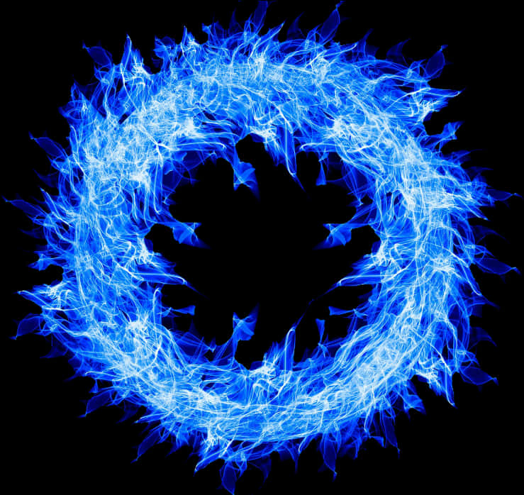 Blue Energy Vortex PNG