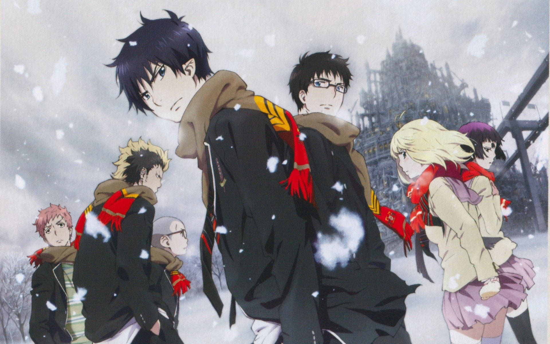 Blue Exorcist Holiday Card Wallpaper