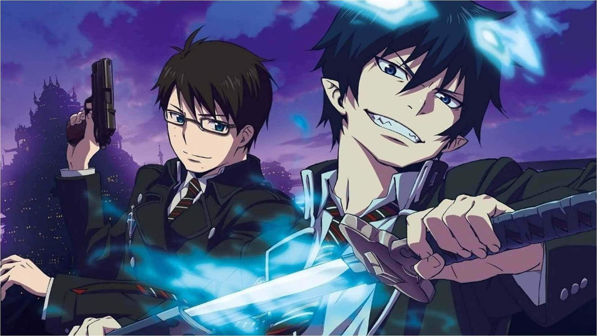 Protagonist Rin Okumura from the anime Blue Exorcist