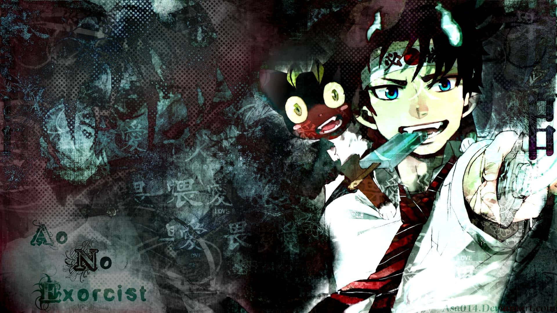 Uniting for a mission against evil: Rin and Yukio from Blue Exorcist