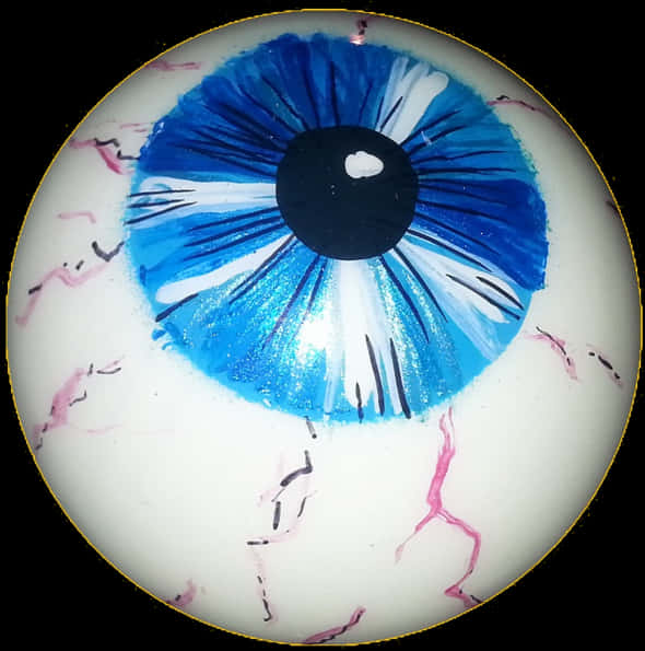 Blue Eyeball Closeup PNG