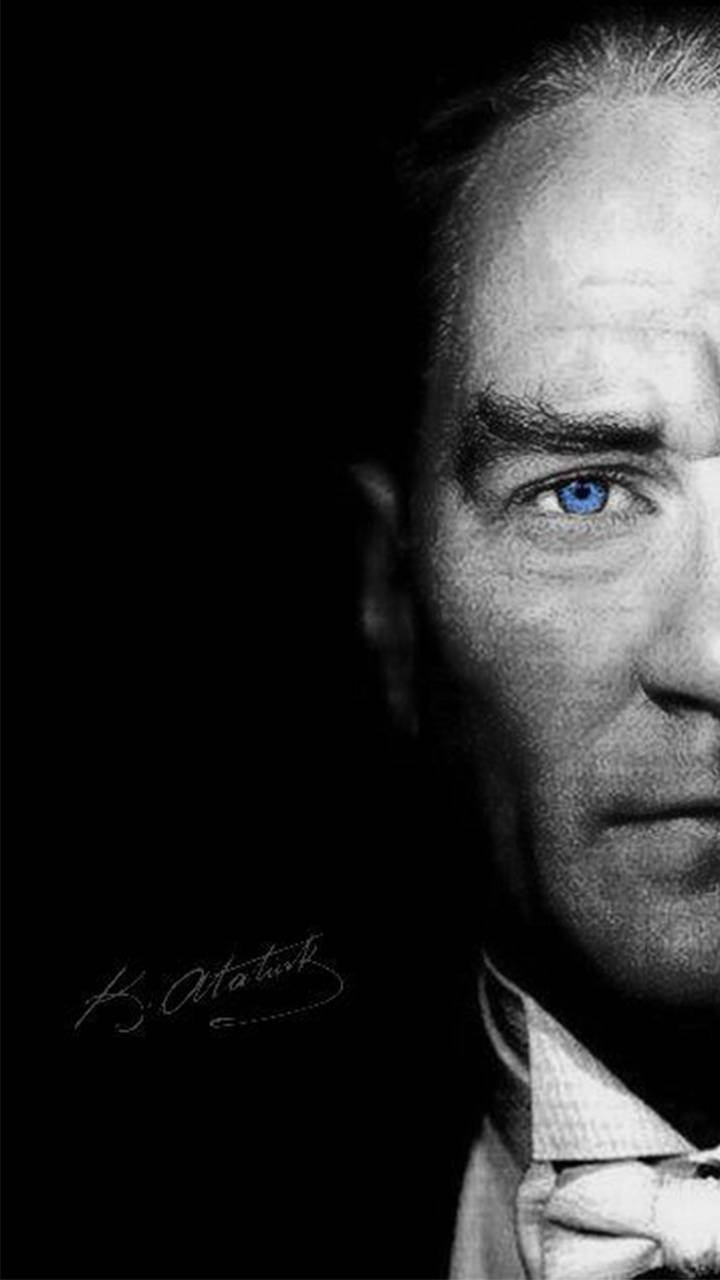 Blue-eyed Ataturk Wallpaper