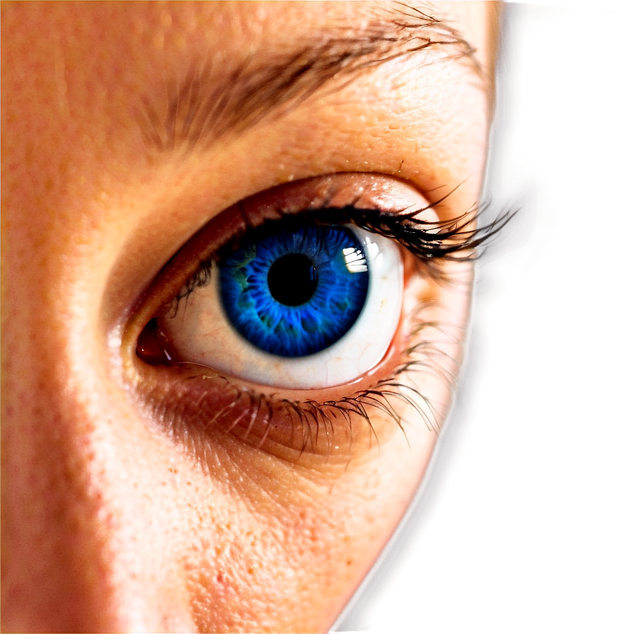 Blue Eyes Comic Style Png 06122024 PNG