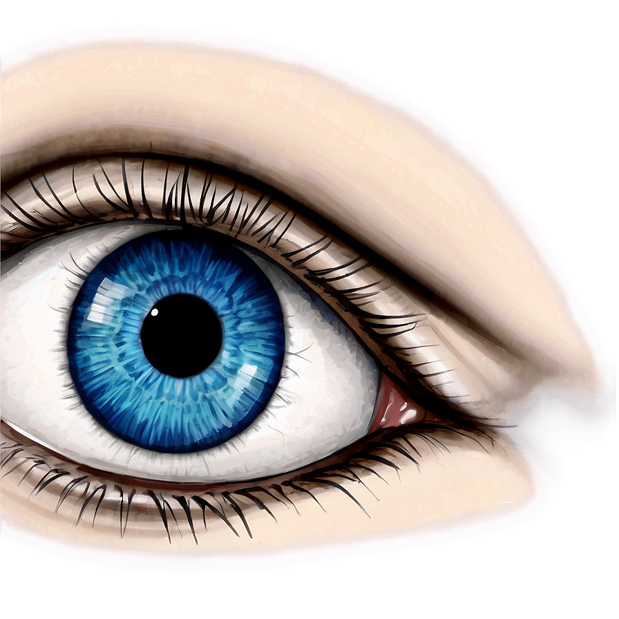 Blue Eyes Drawing Png 06122024 PNG