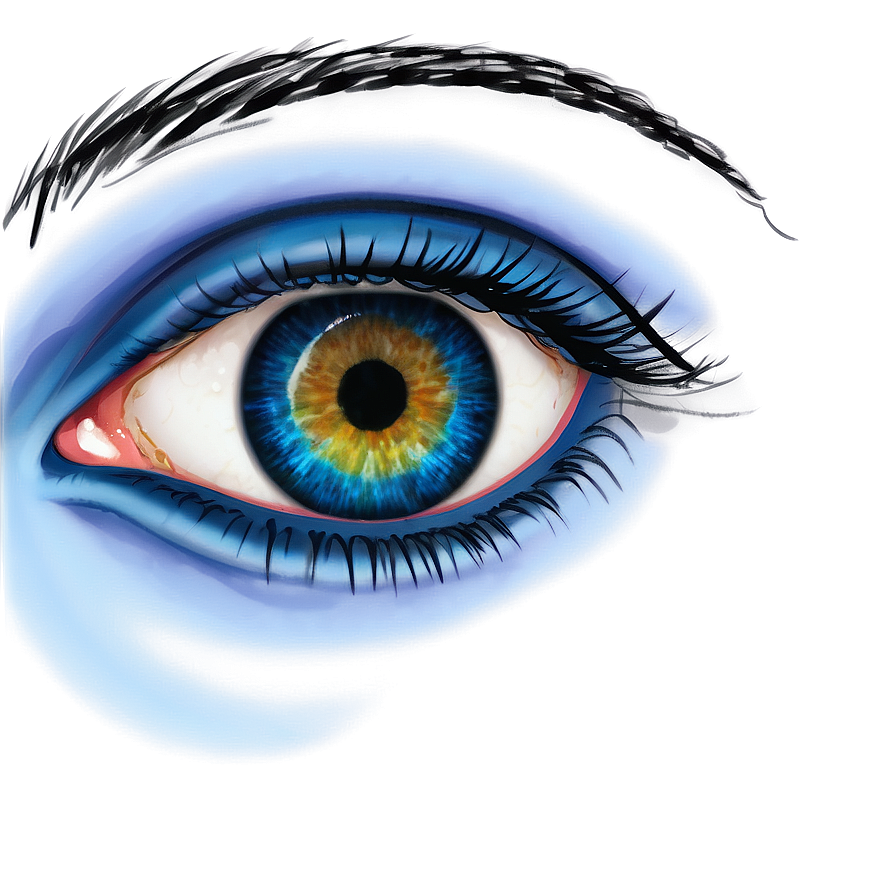 Blue Eyes In Shadow Png Wkg PNG