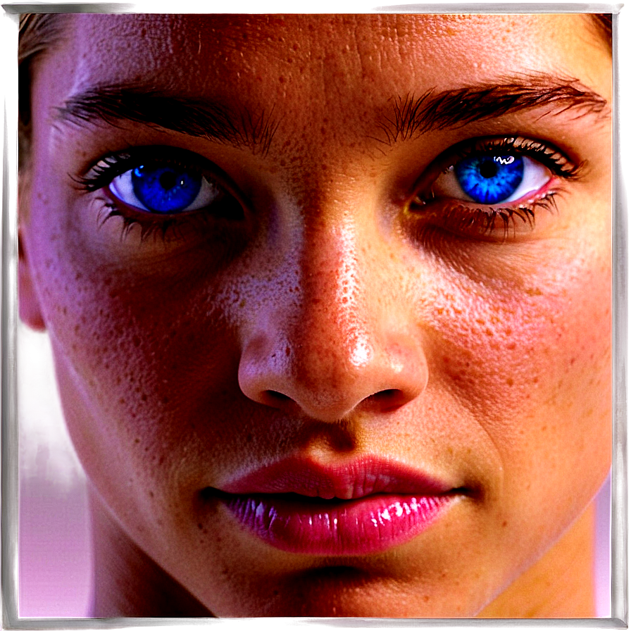 Blue Eyes Portrait Png Wms PNG