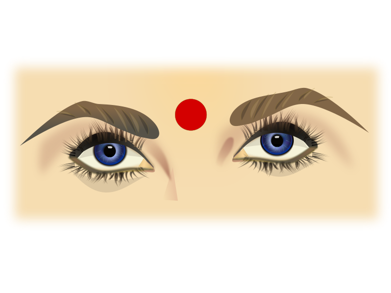 Blue Eyes Symmetry Illustration PNG