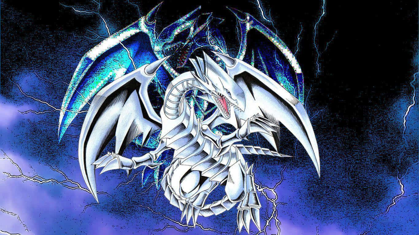 Blue Eyes White Dragon Theme Wallpaper