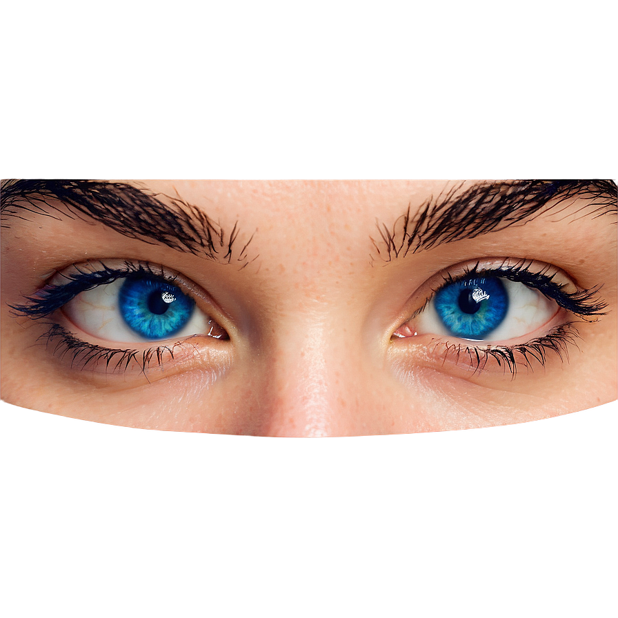 Blue Eyes With Eyebrows Png Mbx25 PNG