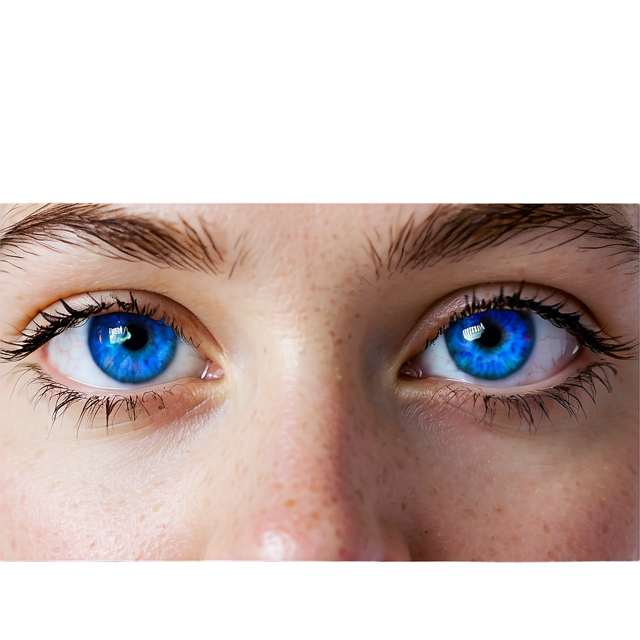 Blue Eyes With Reflection Png 06122024 PNG