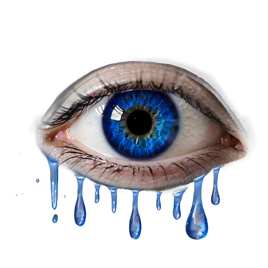 Blue Eyes With Tears Png 06122024 PNG