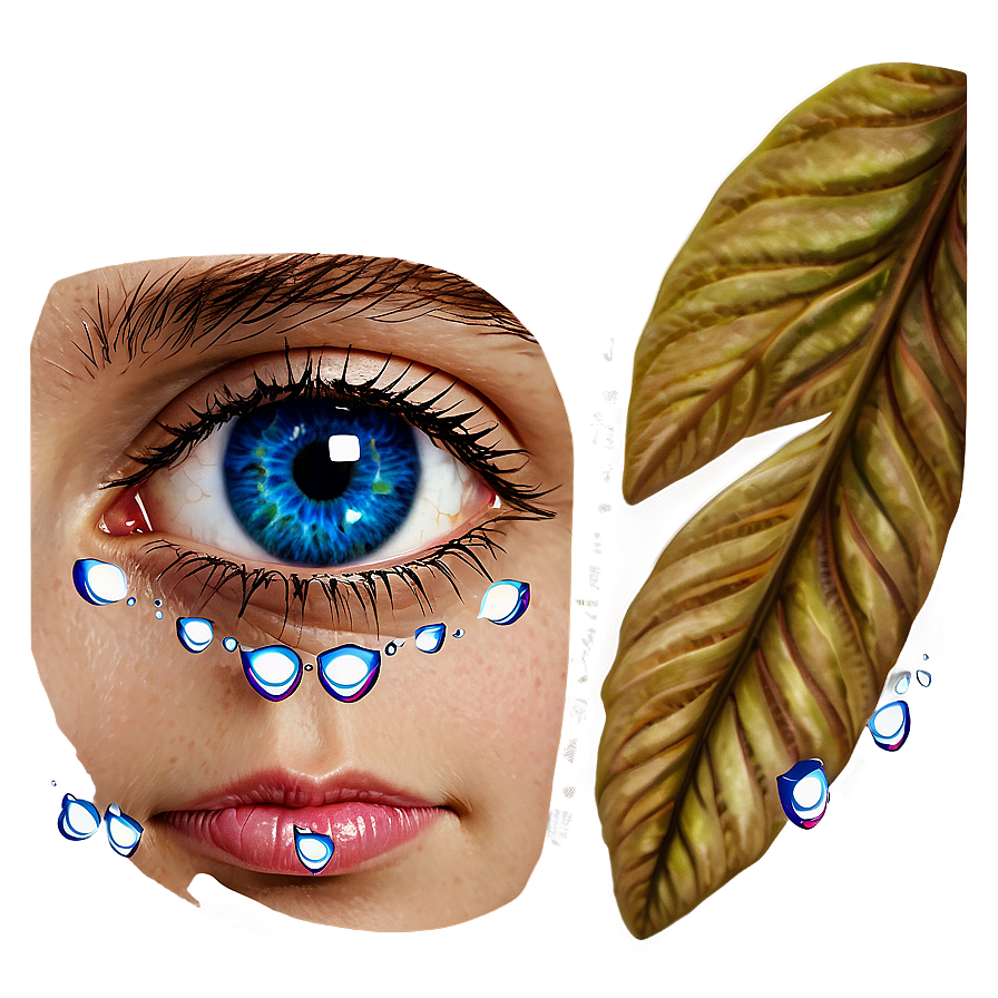 Blue Eyes With Tears Png Qbu PNG