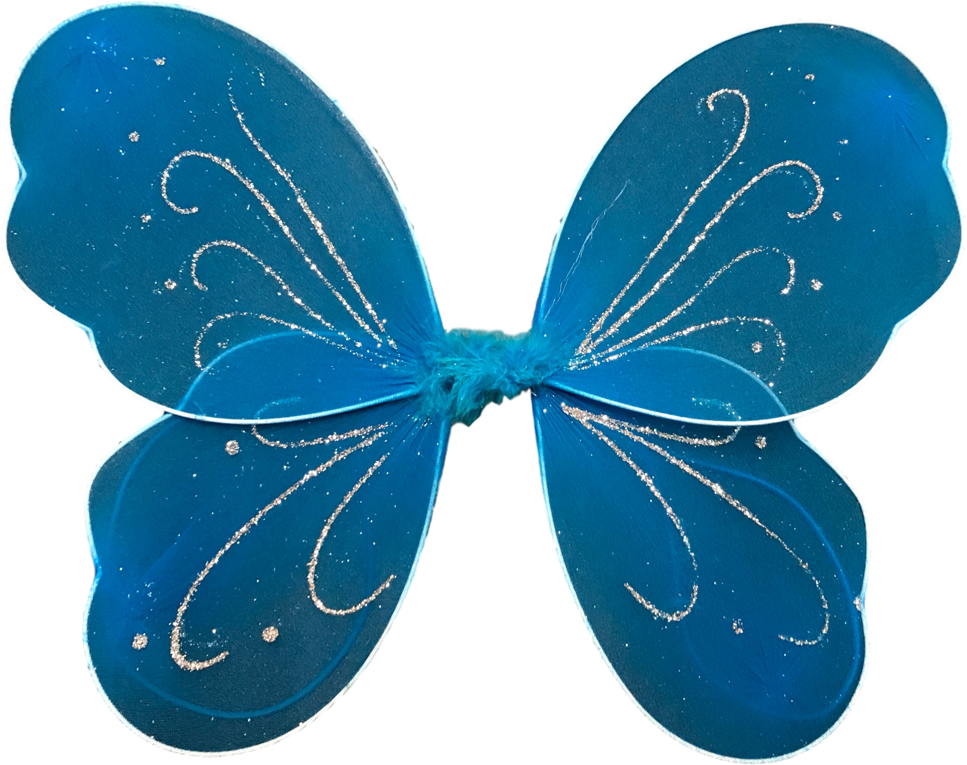 Blue Fairy Wings Costume Accessory PNG