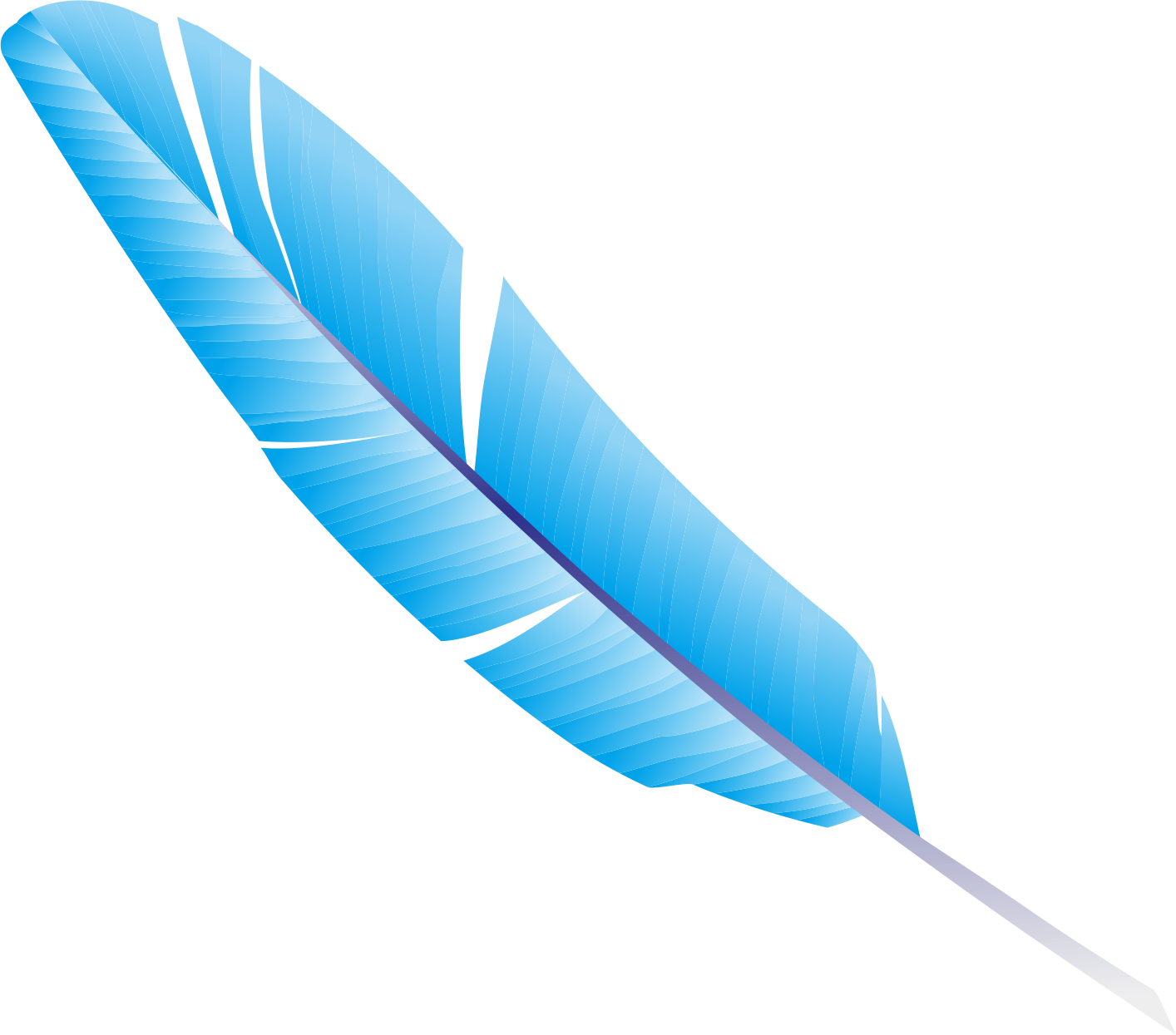 Blue Feather Illustration.png PNG