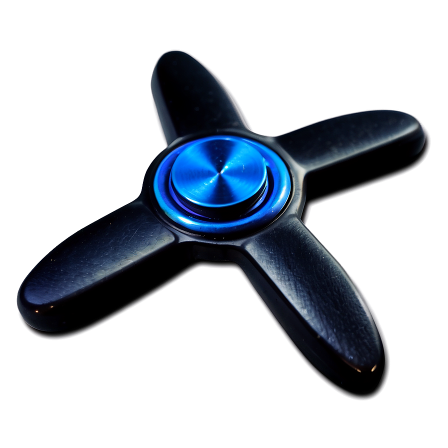 Blue Fidget Spinner Png 06202024 PNG