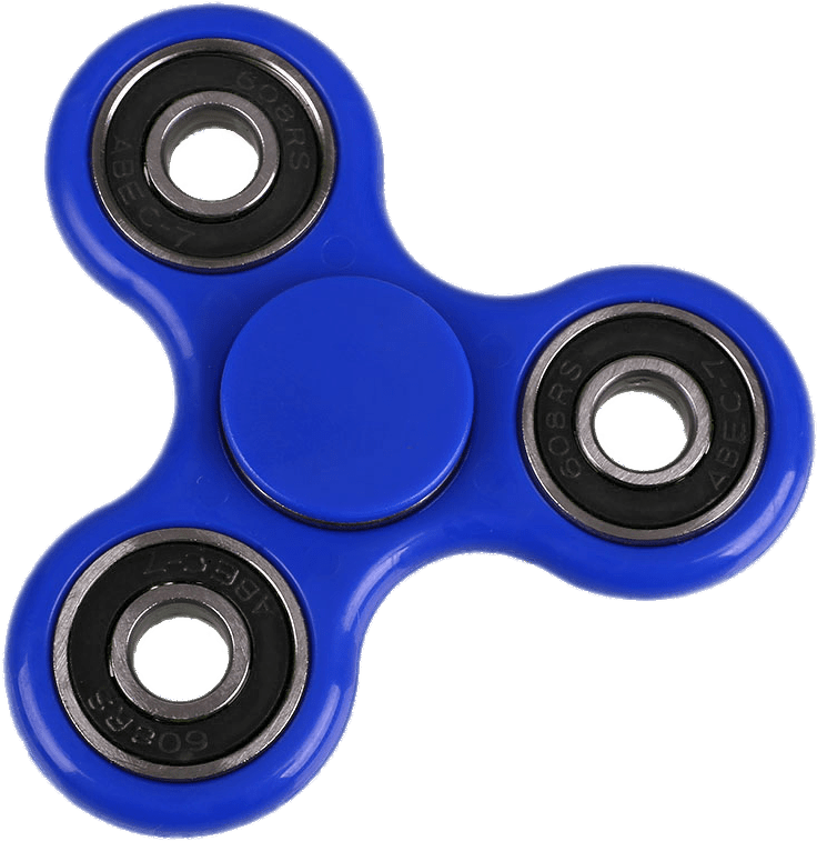 Blue Fidget Spinner.png PNG