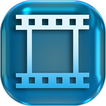 Blue_ Film_ Reel_ Icon PNG