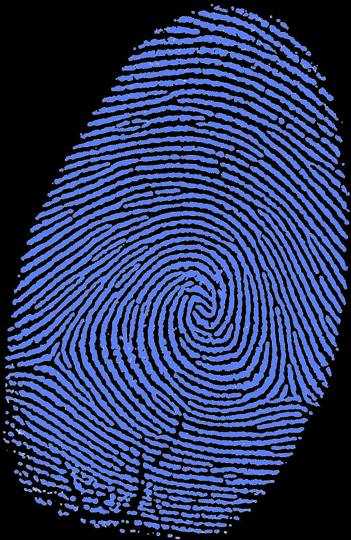 Blue Fingerprint Pattern PNG