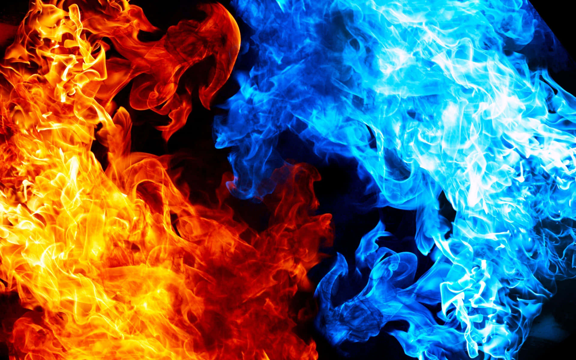 Blue Fire Background