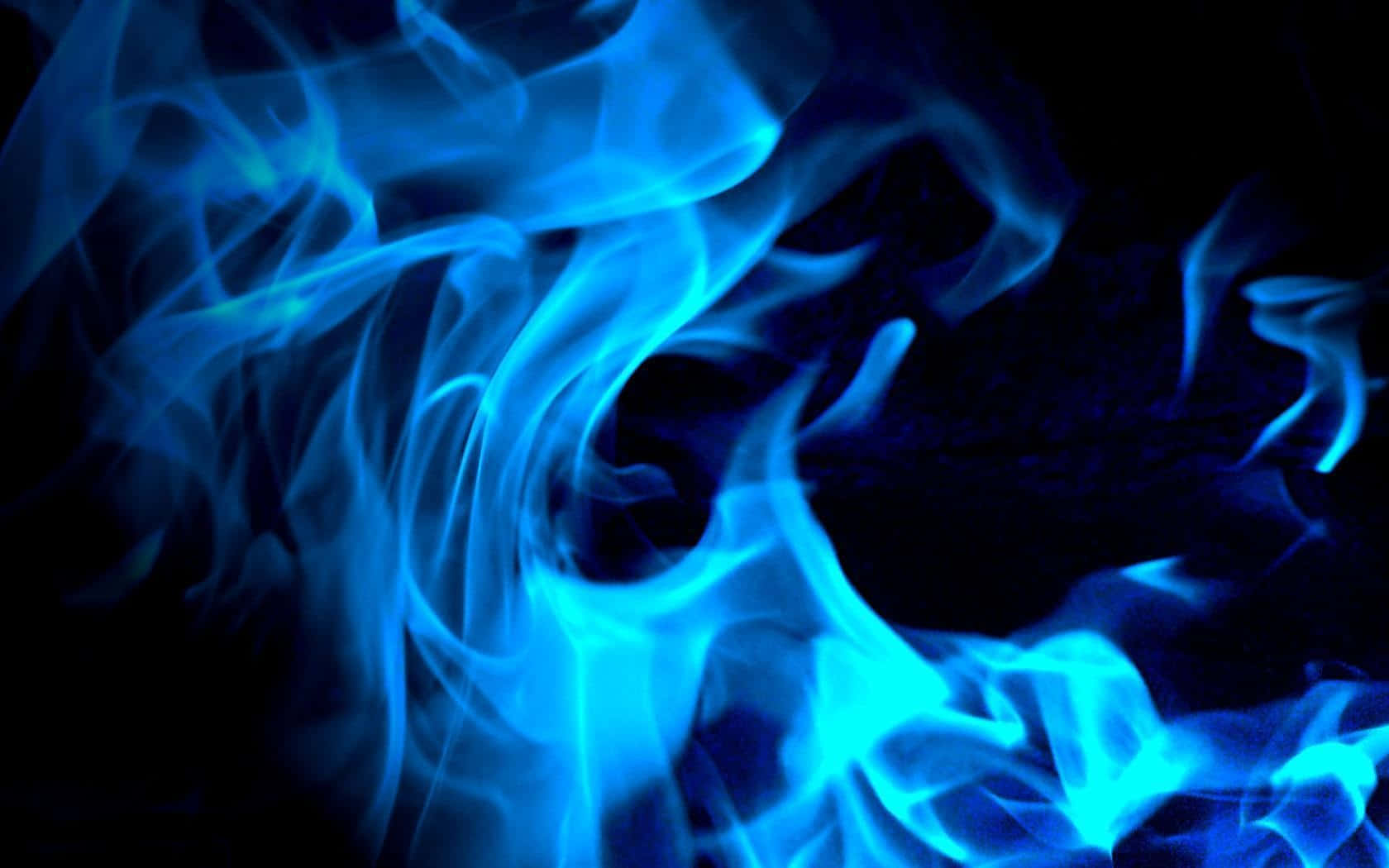 Get lost in the captivating blue fire.
