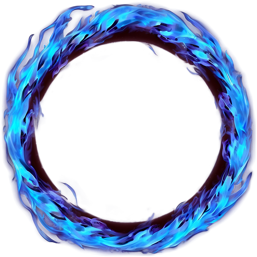 Download Blue Fire Circle Png Elk | Wallpapers.com