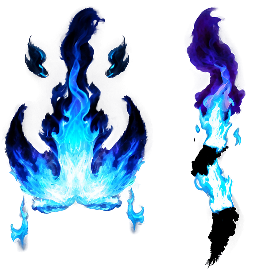 Blue Fire Effect Png 06122024 PNG