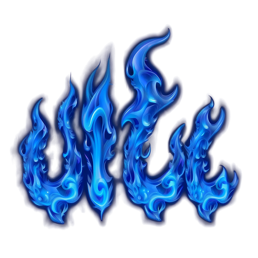 Download Blue Fire Text Png 25 | Wallpapers.com