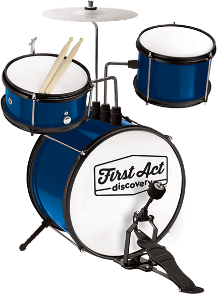 Blue First Act Discovery Drum Set PNG