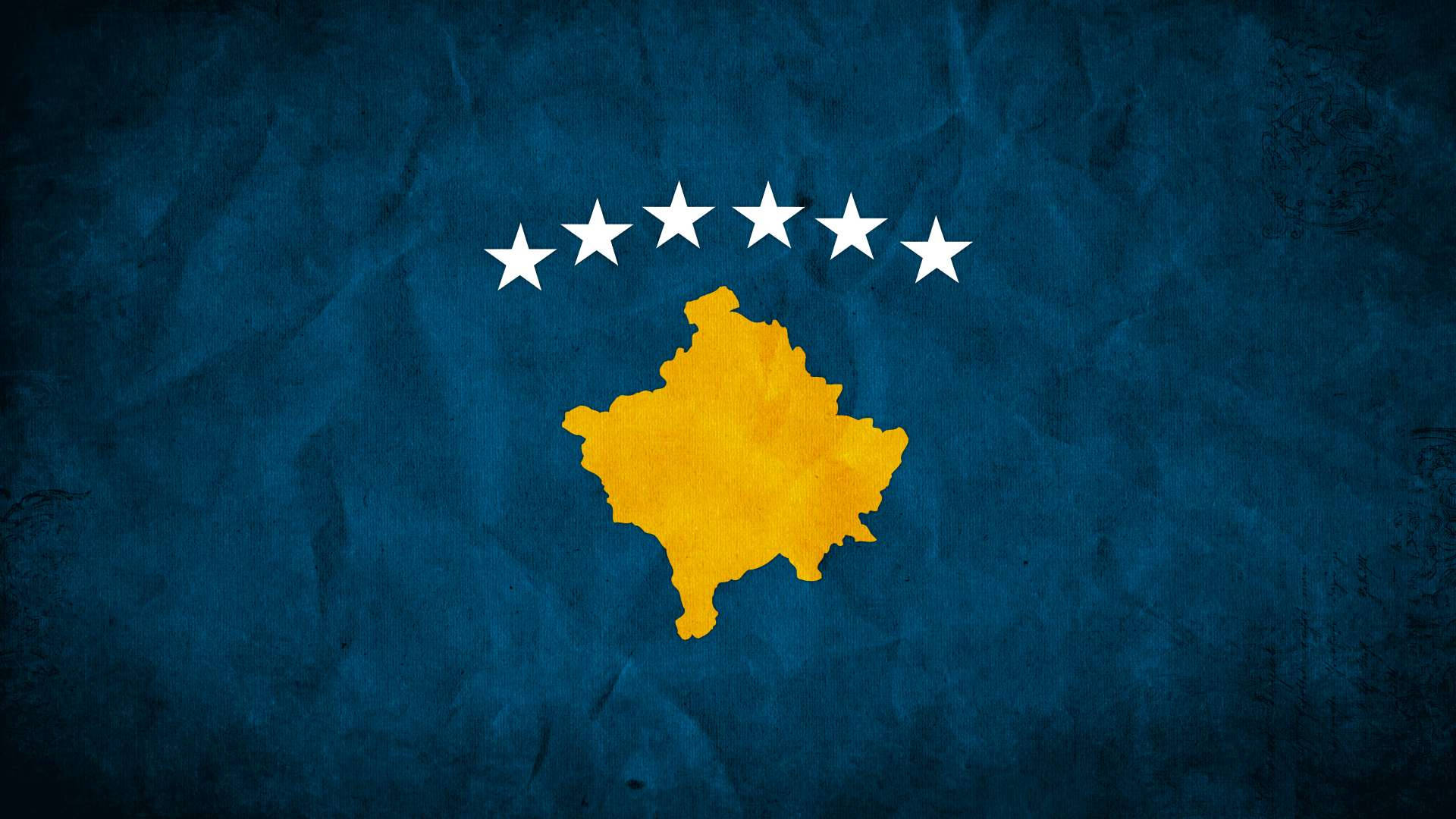 Blaueflagge Des Kosovo Wallpaper