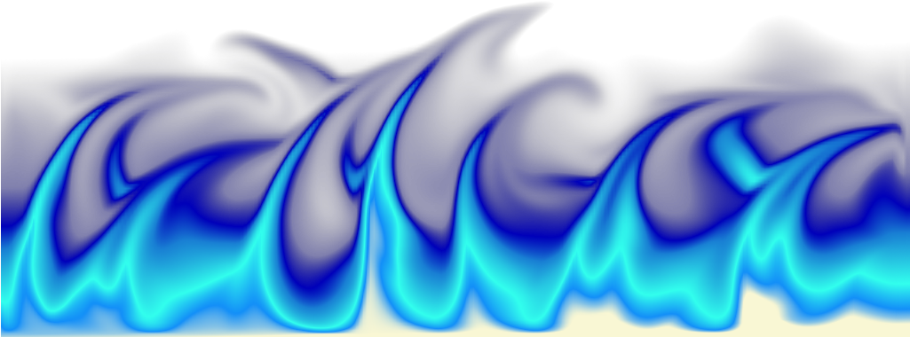 Blue Flame Artistic Representation PNG