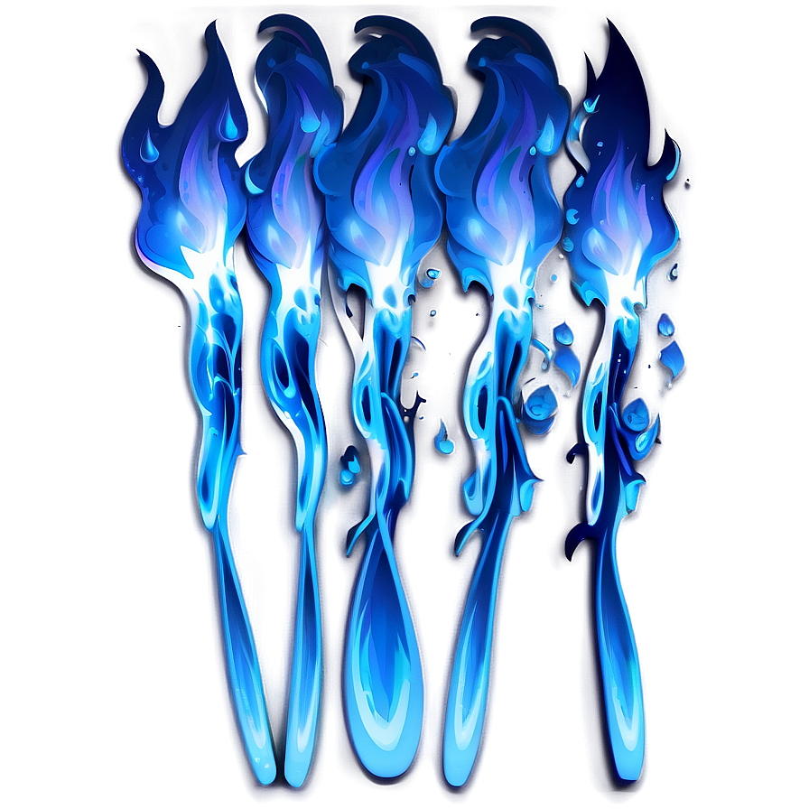 Download Blue Flame Design Png Ldv | Wallpapers.com