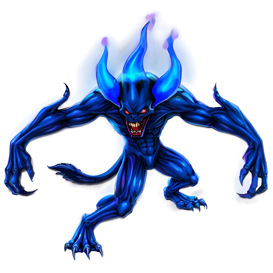 Blue Flame Devil Png Dxy51 PNG