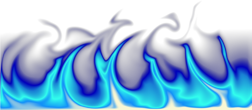Blue Flame Digital Artwork PNG