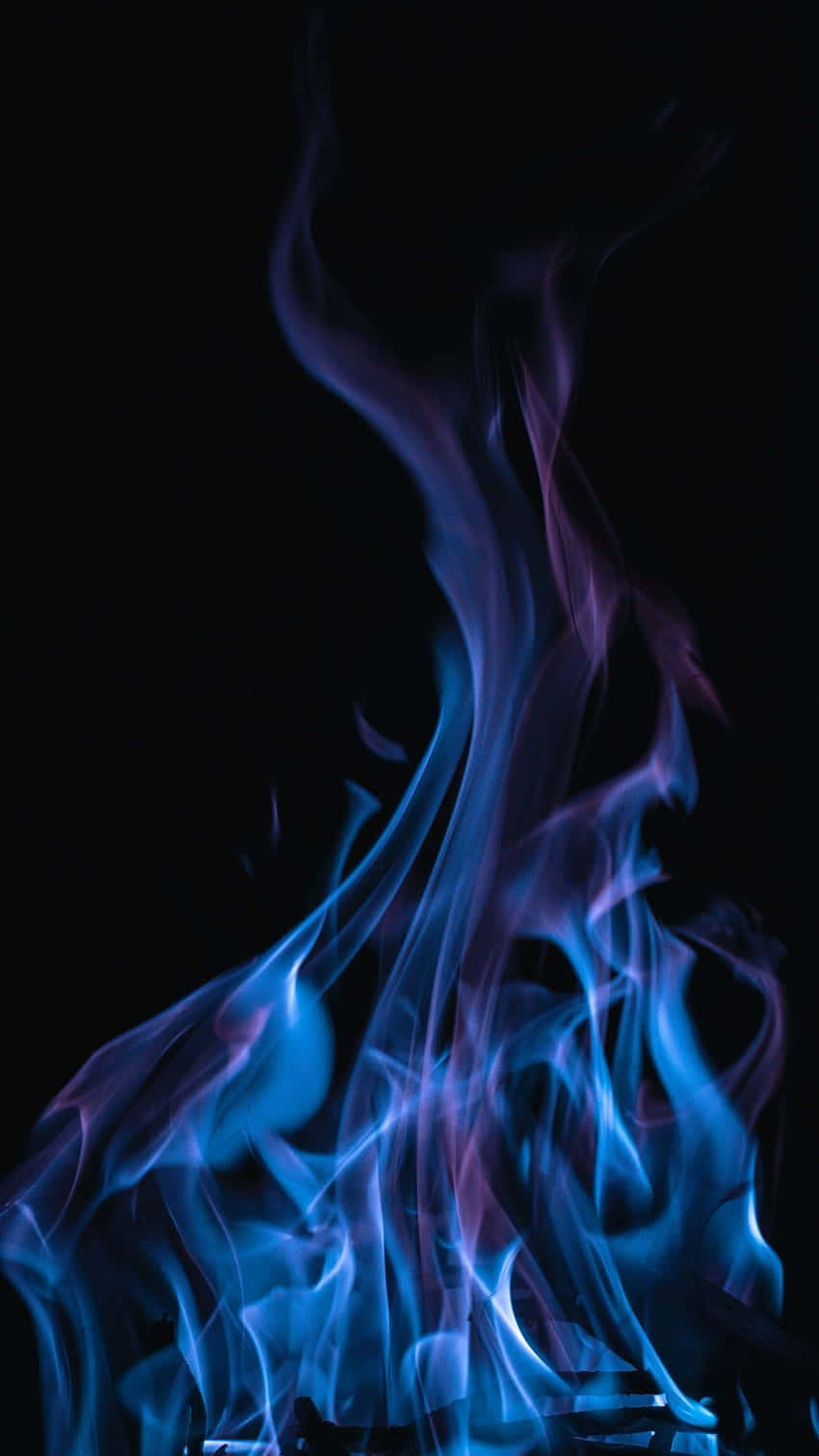 Blue Flame Elegance Wallpaper
