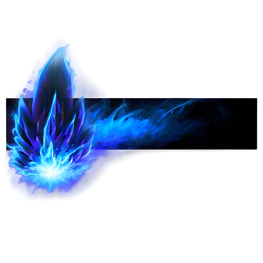 Blue Flame Explosion Png 06202024 PNG