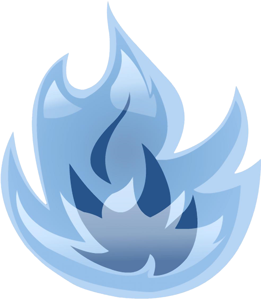 Blue Flame Graphic PNG