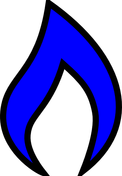 Blue Flame Graphic PNG