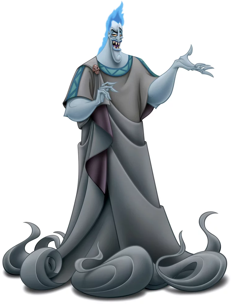 Blue Flame Hades Animated Character PNG