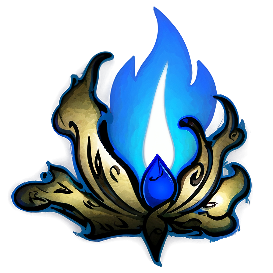 Blue Flame Outline Png 87 PNG