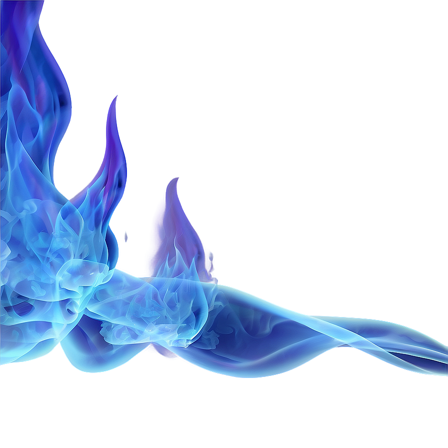 Download Blue Flame With Smoke Png 18 | Wallpapers.com