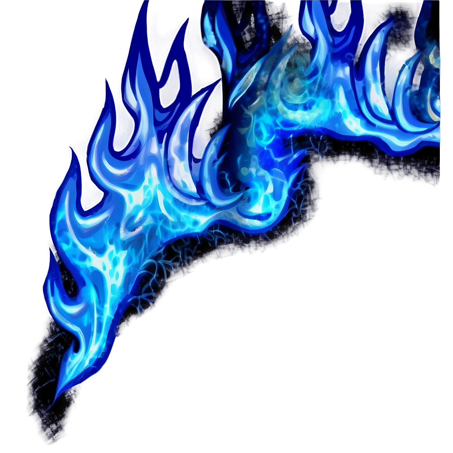 Blue Flames A PNG